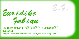 euridike fabian business card